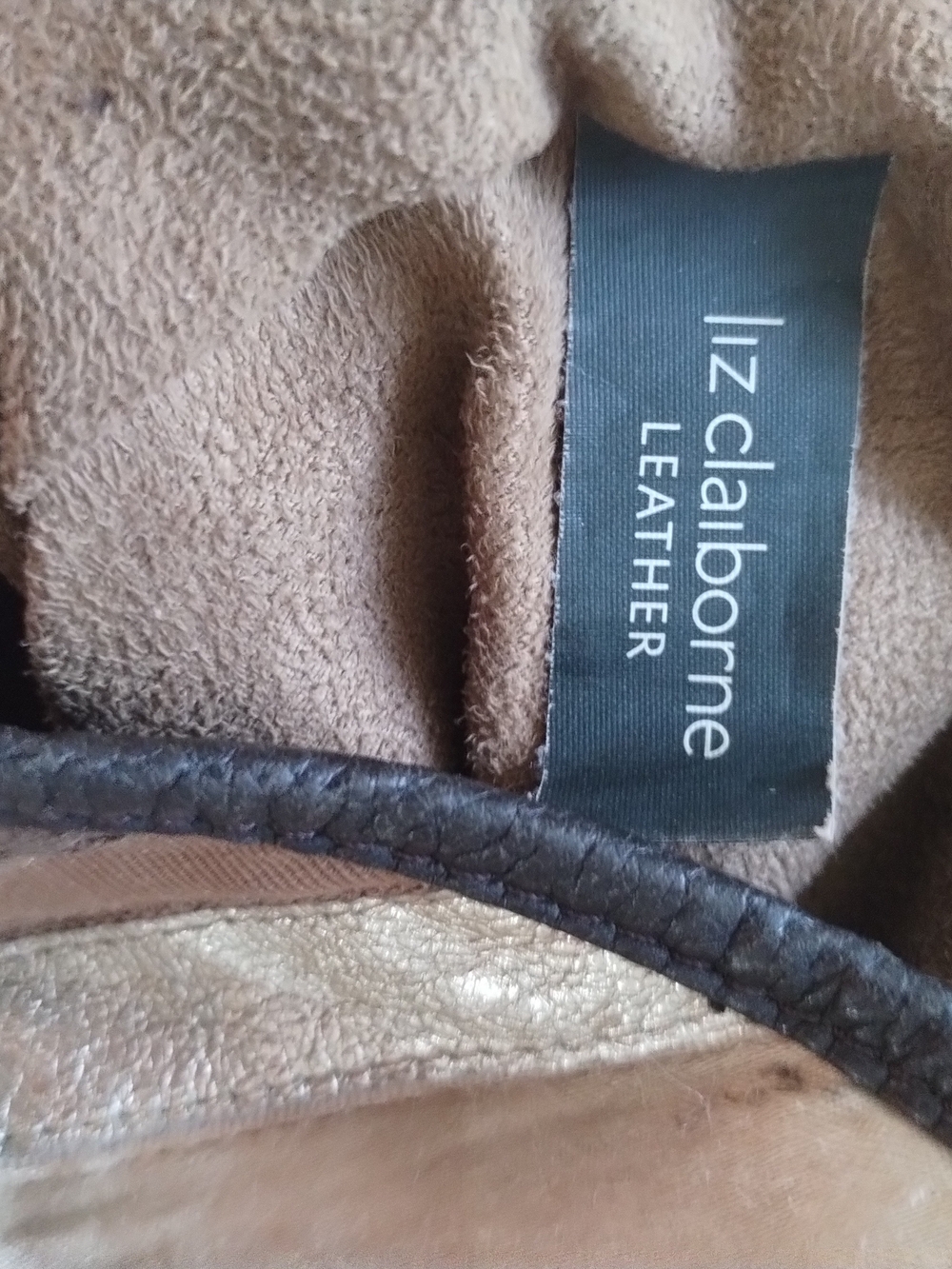 Liz Claiborne Genuine Leather Multicolor Striped Tote Bag - Picture 10 of 11